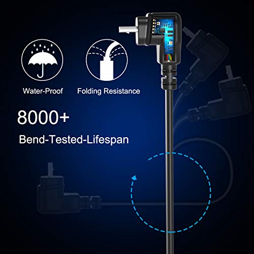 Itramax 30 Ft Blink Xt Xt2 Charger Cable With Wall Adapter (2 Pack),Charger Brick And 90 Degree Right Angled Micro Usb End Charging Cord,Outdoor Waterproof Power Supply For Blink Xt/Blink Xt2 Camera #TOP1