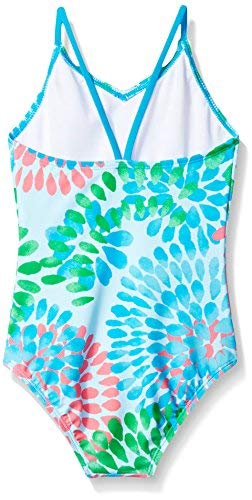 Kanu Surf Girls Beach Sport 1-Piece Swimsuit, Daisy Blue, 2T - Thumbnail 2