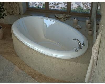 Martinique 78" x 44" Oval Soaking Bathtub with Center Drain