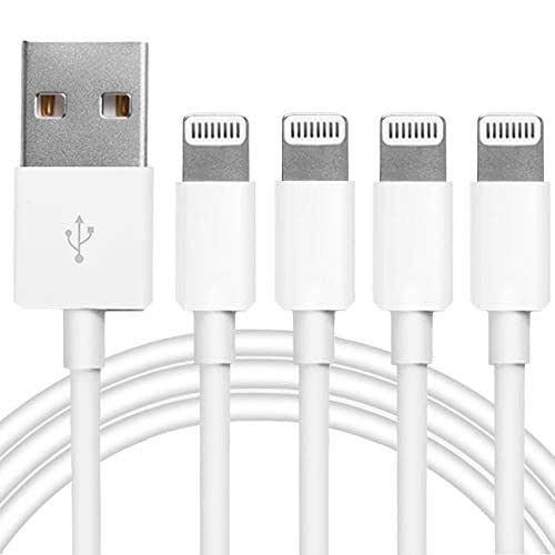 4Pack Original Apple MFi Certified Charger Lightning to USB Charging