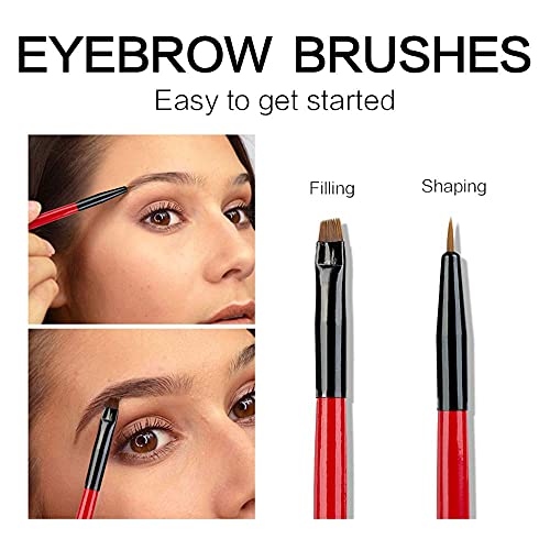 Eyebrow Gel Kit With Brow Soap Wax & 2Pcs Eyebrow Brushes & Stencil Razor Set, Tinted Long Lasting Cruelty Free Eyebrow Gel For Natural Waterproof Eyebrow Makeup, Flake-Proof, Smudge-Proof, Light Brown #TOP5