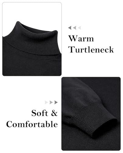 Mens Turtleneck Sweaters Slim Fit Long Sleeve Sweater Pullover Mens Turtle Neck Men Sweater Highneck Thermal4