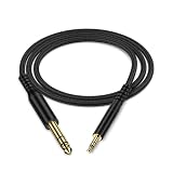 Viviber 3.5mm オーディオ変換ケーブル 3.5mmミニプラグ to 6.35mm標準プラグ オス-オス ステレオケーブル AUXケーブル 音声ケーブル ステレオミニプラグ ヘッドホン、ホームステレオ、カーステレオ 高耐久ナイロン編み Hi-Fi音質 24K金メッキコネクター スマホ/Android/iPhone/PC/TV/モニター/イヤホン/PS4/MP3/スピーカーに対応