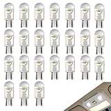 Mewneap 24 Stück 12V 501 Weiße Glühbirnen für Innen und Gartenbeleuchtung