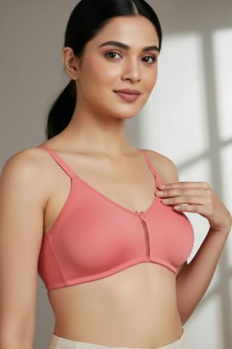 Image of Zivame Double Layered Non Wired 3 /4th Coverage Bra - Skin