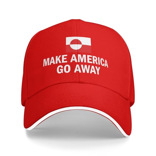 KWQDOZF Chapeaux « Make America Go Away » Groenland à Vendre Casquette de Baseball