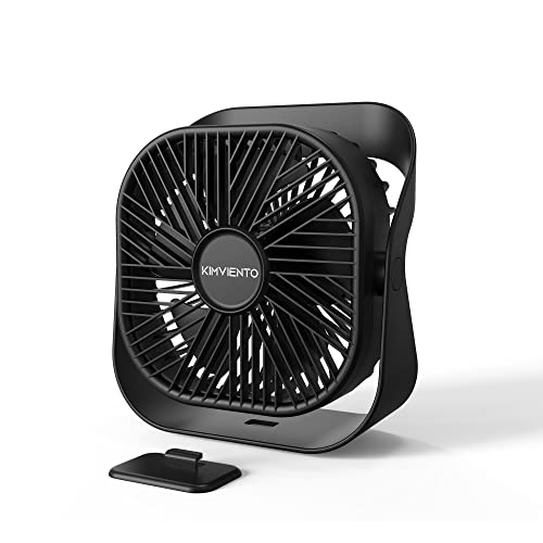 Kimviento Usb Powered Fan Mini Desk Fan Portable Table Fan With 360° Rotate, 3 Speeds Strong Airflow, Quiet Personal Small Desktop Fan For Home Bedroom Office Camping Outdoor Travel, 4Ft Cord, Black #TOP25
