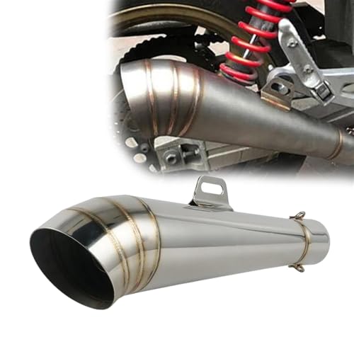 Silencieux d'échappement universel inox 38-51mm pour réduire le poids