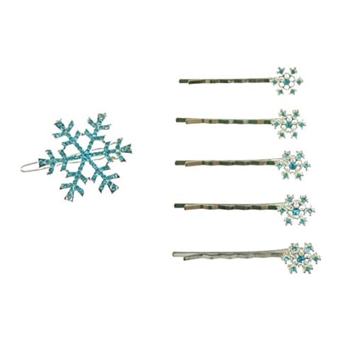 Glamour Girlz Blue Snowflake Hair Clip Set Cover