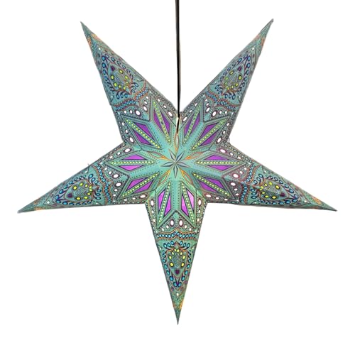 Om Gallery Paper Starlight 24 Inch, Large Paper Star Lamp, Dreamscape