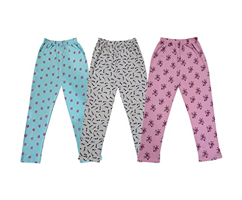 Image of KAYU Kids 100% Cotton Printed Capri for Girls - Regular Fit [Pack of 3]