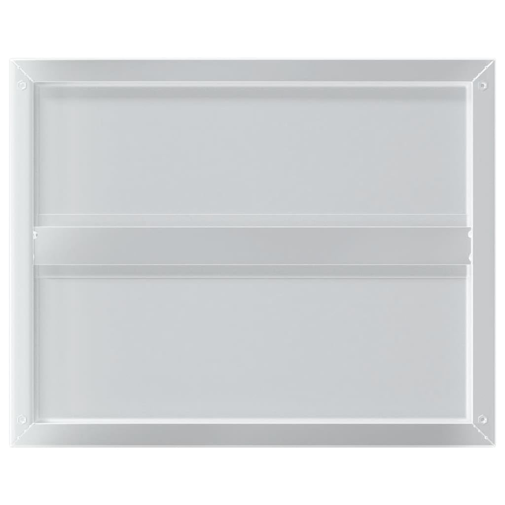 vidaXL Mensole a Muro 2 pz 50x40 cm Argento in Acciaio Inossidabile