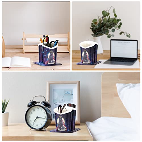 Image of bvya Double Eyeglasses Holder Plush Lined Stand Glasses Protective Holder