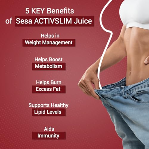 Image of SESA Ayurvedic Activslim Juice - 1L | Helps in Weight Management | Made with Apple Cider Vinegar | Healthy Diet Drink | No added Sugar, Colour or Flavour