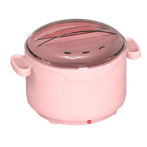 Calentador eléctrico de cera para depilación, calentador de 550 ml para perlas de cera dura, calentamiento rápido de 30 W, revestimiento de silicona, depilación corporal, facial y de cejas pink