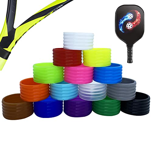 通用 Tennis Racket/Pickleball Paddle Silicone Ring/Tennis Racket Grip Bands 13 Pcs - Hold Overgrip In Place - For Squash Racket, Racquetball, Pickleball Paddle, Baseball Bat Handle #TOP1