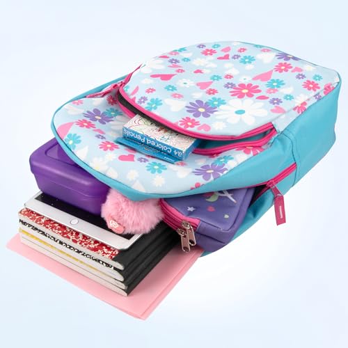 Image of Trail maker 15 Inch Kids Backpacks for Boys & Girls | Preschool, Kindergarten, Elementary School Backpacks with Adjustable, Padded Straps (Dancing Daisies)