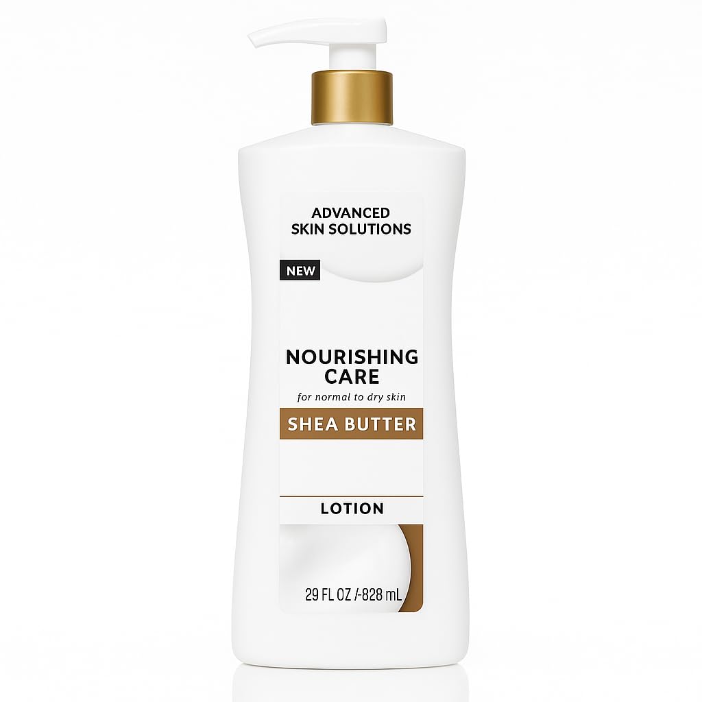 Moisturizing Hand and Body Lotion with Shea Butter 28 fl oz Hydrating Cream for Dry Skin Smooth Lightweight