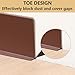 Rubber Baseboard.Baseboard Trim.(W) 5 Inch (L) 60 ft- Brown - Peel and Stick Baseboard Trim-Flexible molding Trim.Vinyl Baseboard.Cove Base.Wall Trim - Baseboard