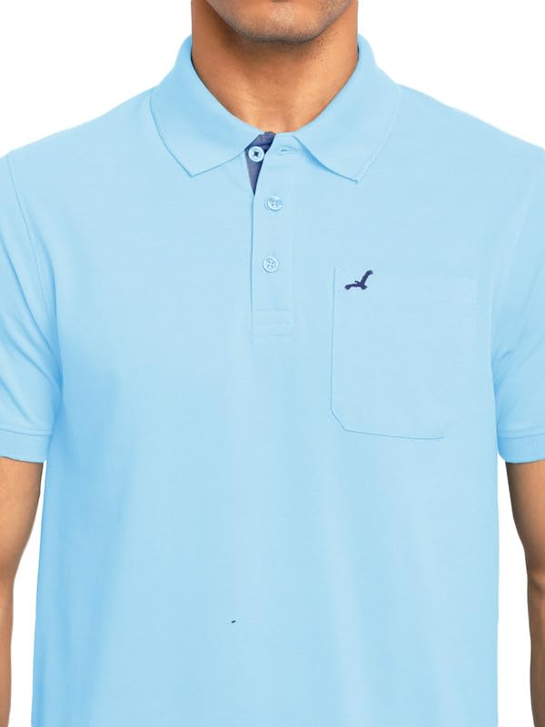 Image of AMERICAN CREW Polo Collar T-Shirt for Men with Pocket