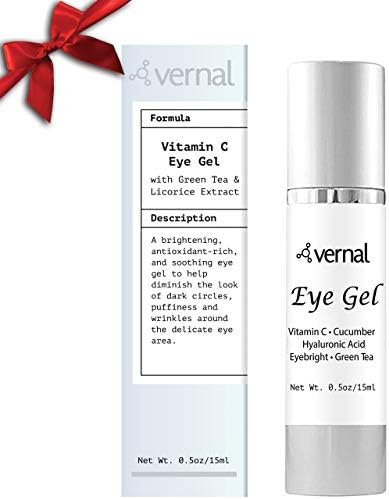 Vernal Eye Treatment Cream – Repair Dark Circles Under Eye & Puffiness – Packed with Collagen, Vitamin C & K | Eye Bags Treatment | Get Brighter, Rested and Refreshed Looking Eyes | Best Eye Gel
