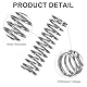GUNGY Druckfeder Edelstahl Feder Druckfedern 50mm Drahtdurchmesser 1,4mm Außendurchmesser 16mm Länge 50mm Maximale Federkraft 2kg 4 Stück