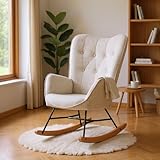 Comfort ottimale – Seduta imbottita e schienale ergonomico da 65 cm per un sostegno perfetto durante il relax, l’allattamento o per cullare il bambino in tutta serenità.