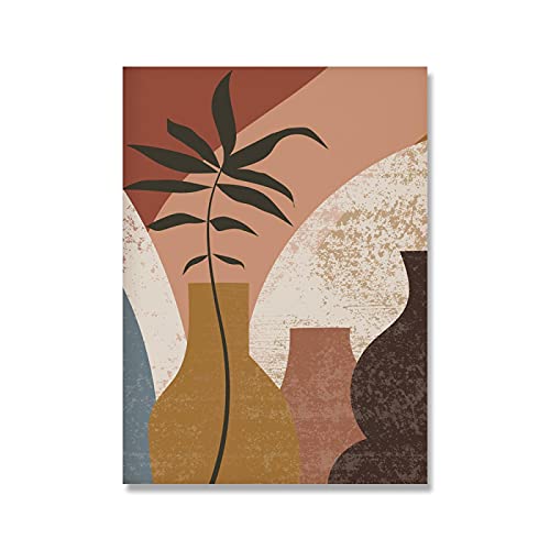 Décoration d'intérieur rétro affiche de feuille de Boho et palmier abstrait