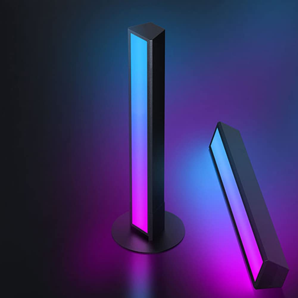 2 pezzi Smart LED Lightbar Lampada da scrivania RGB con dimmerabile, controllo APP Retroilluminazione TV LED Luce ambientale LED sincronizzazione con musica, per giochi, PC, TV