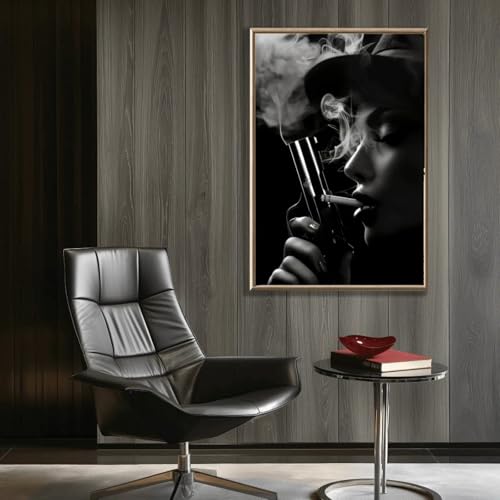 Art mural sur toile de femme cool pour une décoration de chambre tendance