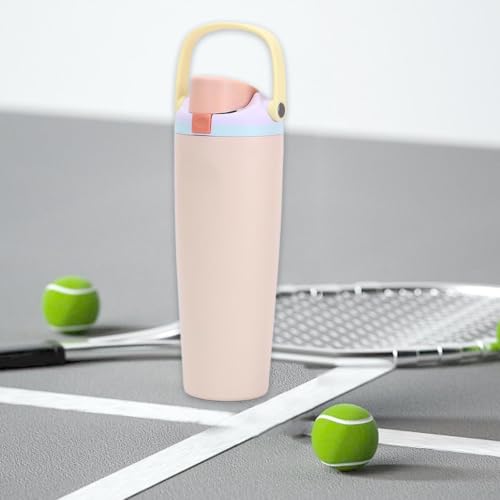 Image of Stainless Steel Water Bottle 32 oz with Flip Lid and Carry Loop (Pastel Yellow, 900 ml)