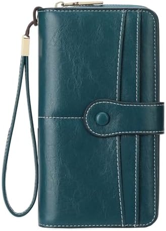 GOIACII Women Wallet RFID Blocking Card Holder Wristlet Phone Pur...