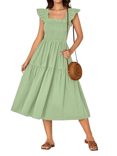 Image of Rooscier Women's A Line Smocked Midi Dress