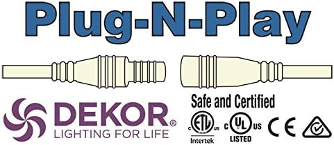 Miniatura 3 de DEKOR Plug-N-Play Cables de conector de cable macho a macho (5 ')