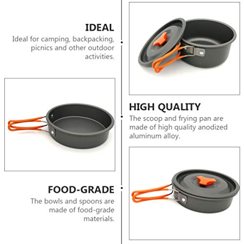 BESPORTBLE Kit de confusão de utensílios de cozinha leve para mochilão, conjunto de utensílios de co