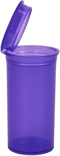 Miniatura 8 de Botellas de píldoras vacías herméticas multiusos con tapas con bisagras, organizador de botellas de plástico de 13 Dram para suplementos, vitaminas