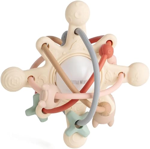 Little Weasel – Rattle Teether Toy/Sensory Teether and Chew Toy for Baby