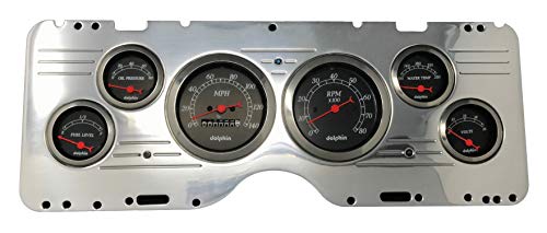 Dolphin Gauges 1977 Nova Carl 6 Gauge Dash Cluster Panel
