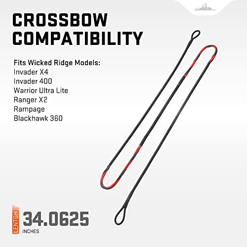 TenPoint Wicked Ridge Replacement String for Invader X4, Invader 400, Warrior Ultra Lite, Ranger X2, Rampage & Blackhawk 360 Crossbow Models (HCA-75117)