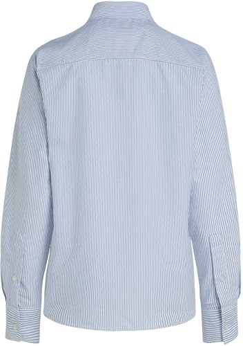 Tommy Hilfiger Damen Hemd Oxford Relaxed Fit, Mehrfarbig (Classic Ithaca STP Mid Blue), 38 – Ansicht 6