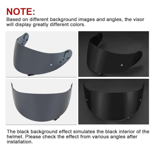 Image of PSLER Shatterproof Helmet Visor for GT Air GT Air 2 Neotec-1,Smoke | Impact-Resistant ,UV400 Protection, Motorcycle Tinted Face Shield Replacement for GT Air GT Air 2 Neotec-1 CNS-1 TC-5 TC-9