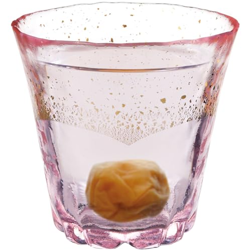 Toyo Sasaki Glass 42160TS-G-ERP Shochu Glass, Wagarasu Temperature, Fujimi Sakura, Hot Water Shochu Gurasu, Cherry Blossom Gold Foil, Made in Japan, Pink, 9.1 fl oz (270 ml) - Thumbnail 7