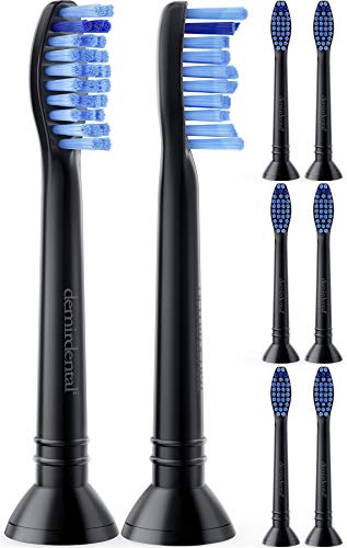 8er demirdental Aufsätze für Philips Sonicare Zahnbürstenaufsatz ProResults, auch für DiamondClean, HX6018b Ersatzbürsten designed in Berlin, Medium