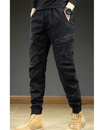 Men's Linen Casual Dress Pants Lightweight Slacks Straight Leg Regular Fit Trousers for Beach Yoga Trousers4