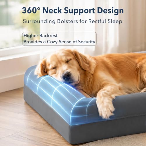 Image of XL Orthopedic Waterprood Dog Bed for Extra Large Size Dogs