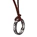 Ring Necklace for Men Uncharted 4 Nathan Drake Ring Pendant Necklace with Adjustable Leather Handmade