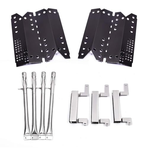 LS'BABQ Grill Pipe Burners Tube, Heat Plate Tent Shield, Crossover Carry Over Tube, Grill Replacement Parts for Stok SGP4330SB, SGP4331, SGP4130N, Stok Quattro 4 Burner Grills