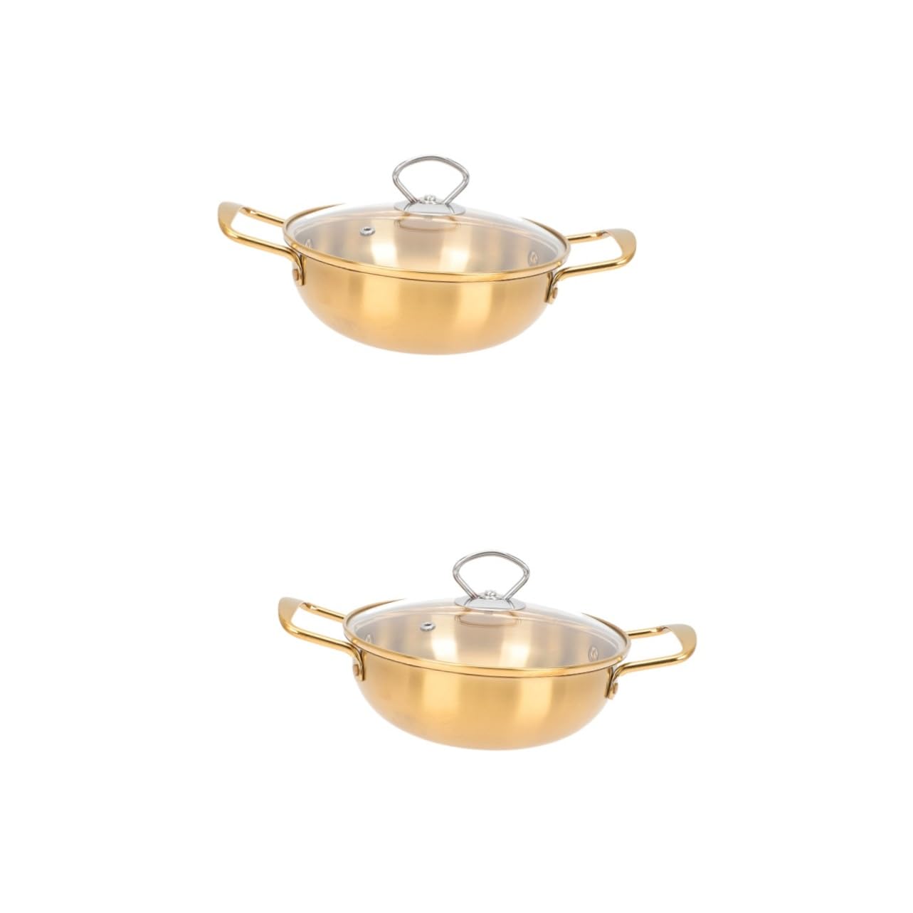 Pentola per Stufato Smaltata, 2 Pezzi di Pentole da Cucina, Pentola per Stufato con Coperchio, Mini Pentola per Noodles, Pentola per Cottura A Vapore Cinese, Pentola per