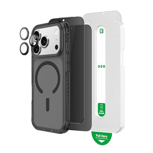 Verre de confidentialité iPhone 17 Pro Max et coque transparente antichoc AMAZINGTHING