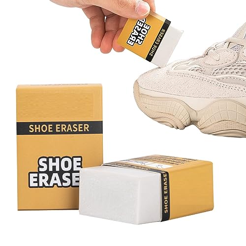 Borradores Limpieza de Zapatos,Goma de Borrar para Zapatos,Esponja Mágica Borrador,Goma Limpiador de Zapatos Blanco,Esponjas Borrador Mágico,2 Bloque de Goma para Cuero,Limpieza y Cuidado Del Calzado